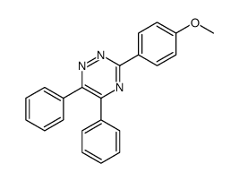 3-(4-methoxyphenyl)-5,6-diphenyl-1,2,4-triazine结构式