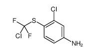 3-chloro-4-[chloro(difluoro)methyl]sulfanylaniline结构式