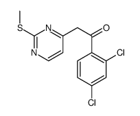 1-(2,4-dichlorophenyl)-2-(2-methylsulfanylpyrimidin-4-yl)ethanone结构式