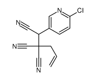 1-(6-chloropyridin-3-yl)pent-4-ene-1,2,2-tricarbonitrile结构式