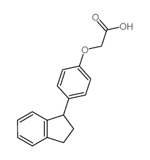 Acetic acid,2-[4-(2,3-dihydro-1H-inden-1-yl)phenoxy]- structure