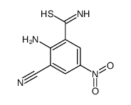 2-amino-3-cyano-5-nitrobenzenecarbothioamide结构式