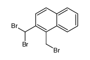 1-(bromomethyl)-2-(dibromomethyl)naphthalene Structure