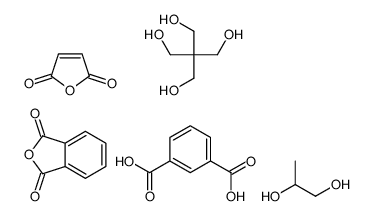 benzene-1,3-dicarboxylic acid,2-benzofuran-1,3-dione,2,2-bis(hydroxymethyl)propane-1,3-diol,furan-2,5-dione,propane-1,2-diol Structure