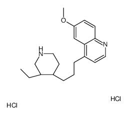 4-[3-[(3R,4R)-3-ethylpiperidin-4-yl]propyl]-6-methoxyquinoline,dihydrochloride Structure