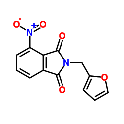 2-(2-Furylmethyl)-4-nitro-1H-isoindole-1,3(2H)-dione structure