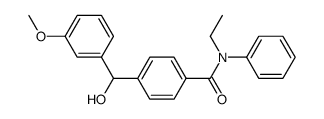 N-ethyl-4-[hydroxy-(3-methoxyphenyl)methyl]-N-phenylbenzamide Structure