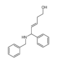 5-(benzylamino)-5-phenylpent-3-en-1-ol结构式