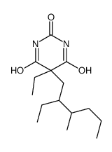 5-Ethyl-5-(2-ethyl-3-methylhexyl)-2-sodiooxy-4,6(1H,5H)-pyrimidinedione Structure