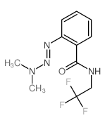 Benzamide,2-(3,3-dimethyl-1-triazen-1-yl)-N-(2,2,2-trifluoroethyl)- Structure