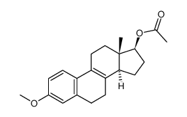 3-methoxy-13β-methylgona-1,3,5(10),8-tetraen-17β-yl acetate Structure