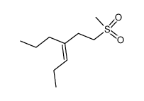 (E)-4-[2-(Methylsulfonyl)ethyl]-3-heptene结构式