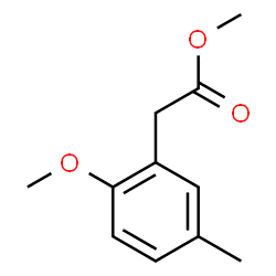 2-METHOXY-5-METHYL-BENZENEACETIC ACID METHYL ESTER structure