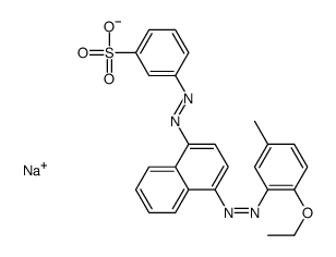 sodium 3-[[4-[(2-ethoxy-5-methylphenyl)azo]-1-naphthyl]azo]benzenesulphonate结构式
