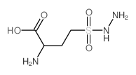 2-amino-4-(hydrazinesulfonyl)butanoic acid结构式