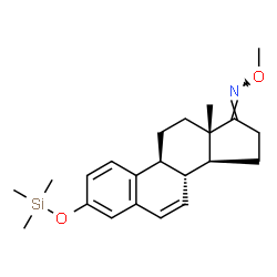 3-(Trimethylsiloxy)-1,3,5(10),6-estratetren-17-one O-methyl oxime结构式