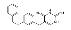 5-[(3-phenylmethoxyphenyl)methyl]pyrimidine-2,4-diamine结构式
