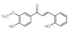 2-Propen-1-one,1-(4-hydroxy-3-methoxyphenyl)-3-(2-hydroxyphenyl)-结构式