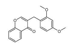 3-[(2,4-dimethoxyphenyl)methyl]chromen-4-one Structure