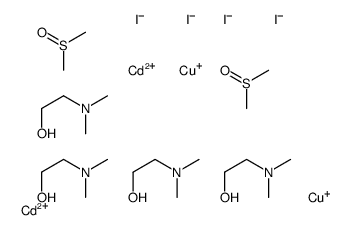 copper(1+),diiodocadmium,2-(dimethylamino)ethanol,methylsulfinylmethane Structure