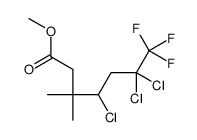 methyl 4,6,6-trichloro-7,7,7-trifluoro-3,3-dimethylheptanoate结构式