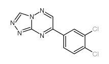 4-(3,4-dichlorophenyl)-1,2,5,7,8-pentazabicyclo[4.3.0]nona-2,4,6,8-tet raene结构式
