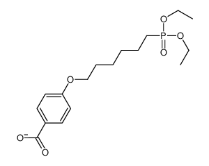 4-(6-diethoxyphosphorylhexoxy)benzoate Structure