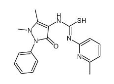 1-Antipyrinyl-3-(6-methyl-2-pyridyl)thiourea structure