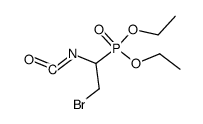 1-(diethoxyphosphoryl)-2-bromoethyl isocyanate Structure