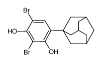 2,6-Dibromo-4-(1-adamantyl)resorcinol Structure