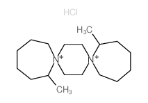 6,16-dimethyl-7,10-diazoniadispiro[6.2.610.27]octadecane,hydrochloride Structure