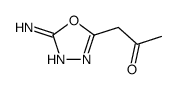 2-Propanone, 1-(5-amino-1,3,4-oxadiazol-2-yl)- (9CI) structure