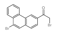 2-bromo-1-(9-bromophenanthren-3-yl)ethanone结构式
