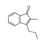 2-methyl-3-propyl-1H-inden-1-one结构式