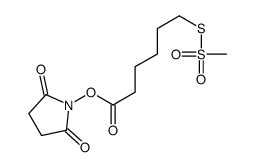 N-琥珀酰亚胺基氧基羰基戊基甲烷硫代磺酸盐结构式