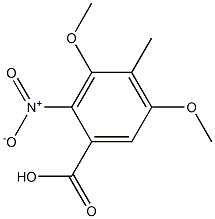 3,5-dimethoxy-4-methyl-2-nitrobenzoic acid Structure
