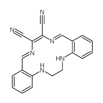 15,16,17,18-Tetrahydrodibenzo(e,m)(1,4,8,11)tetraazacyclotetradecine-7,8-dicarbonitrile Structure