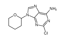 2-氯-9-(四氢-2H-吡喃-2-基)-9H-嘌呤-6-胺结构式