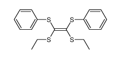 Z-1,2-bis(ethylthio)-1,2-bis(phenylthio)ethylene结构式