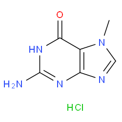 2-氨基-7-甲基-1H-嘌呤-6(7H)-酮盐酸盐结构式