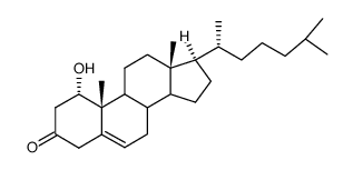 1α-Hydroxy-5-cholesten-3-on Structure