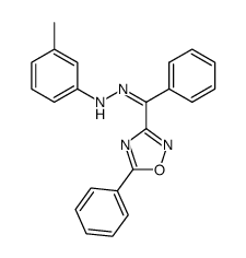 N-[1-Phenyl-1-(5-phenyl-[1,2,4]oxadiazol-3-yl)-meth-(Z)-ylidene]-N'-m-tolyl-hydrazine结构式