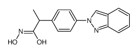 N-hydroxy-2-(4-indazol-2-ylphenyl)propanamide结构式