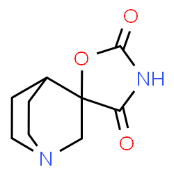 Spiro[1-azabicyclo[2.2.2]octane-3,5-oxazolidine]-2,4-dione (9CI) structure