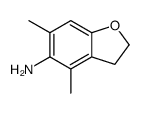 5-Benzofuranamine,2,3-dihydro-4,6-dimethyl-结构式
