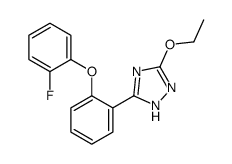 3-ethoxy-5-[2-(2-fluorophenoxy)phenyl]-1H-1,2,4-triazole Structure