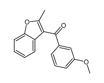 (3-methoxyphenyl)-(2-methyl-1-benzofuran-3-yl)methanone Structure