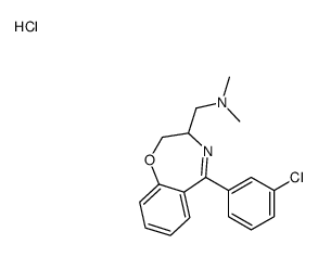 1-[6-(3-chlorophenyl)-2-oxa-5-azabicyclo[5.4.0]undeca-5,7,9,11-tetraen-4-yl]-N,N-dimethyl-methanamine hydrochloride Structure