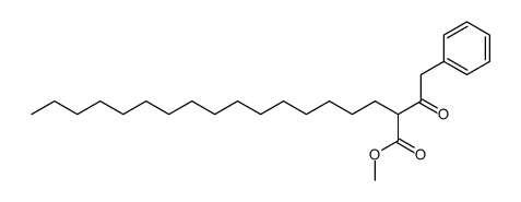 methyl 2-(2-phenylacetyl)octadecanoate结构式