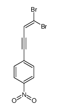 1-(4,4-dibromobut-3-en-1-ynyl)-4-nitrobenzene结构式